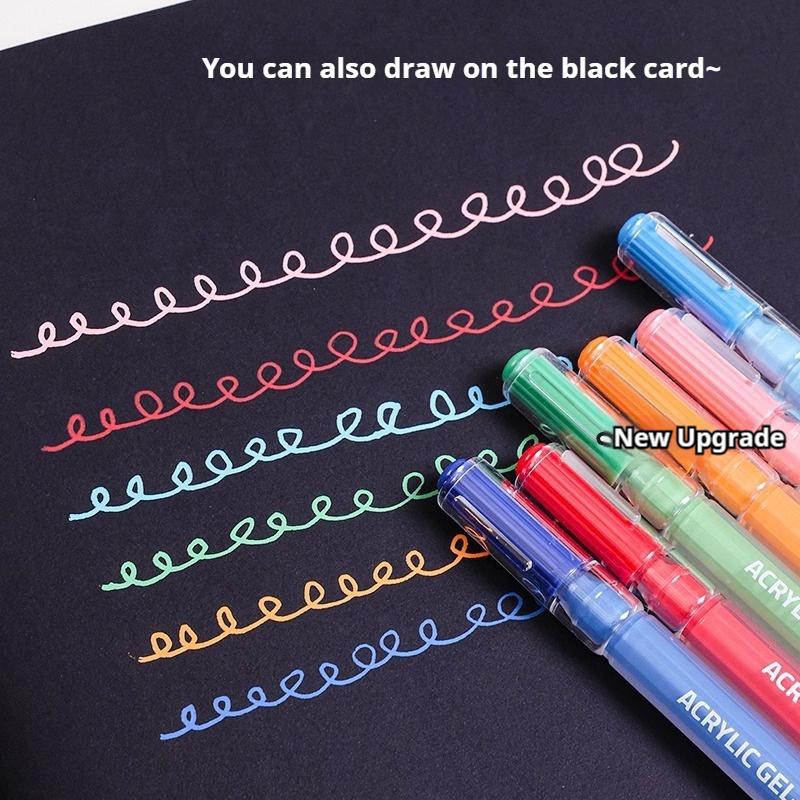 Languo 6/24/36/54/72/90 Colors Acrylic Painting Handbook Pens Multi-Color Gel Pen Student Neutral Pen Writing Marker Stationery