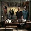 Supernatural Brothers Wall Tapestry Aesthetic Wall Hanging Printed Fabric Blanket Decorative Tapestries for Bedroom Living Room Home Decor