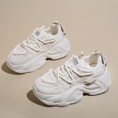 Sneaker Chunky da Donna Traspiranti con Plateau Scarpe Sportive Donna Nuova Moda Suola Spessa Donna Fondo Spesso Antiscivolo Scarpe da Corsa