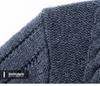2025 Winter Korean Style Men's High-Neck Jacquard Sweater - Casual Knit Base Layer for Middle-Aged & Young