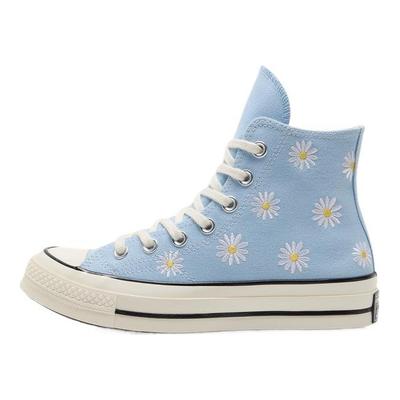 Chuck 70 High 'Embroidered Daisies - Blue It' A16763C
