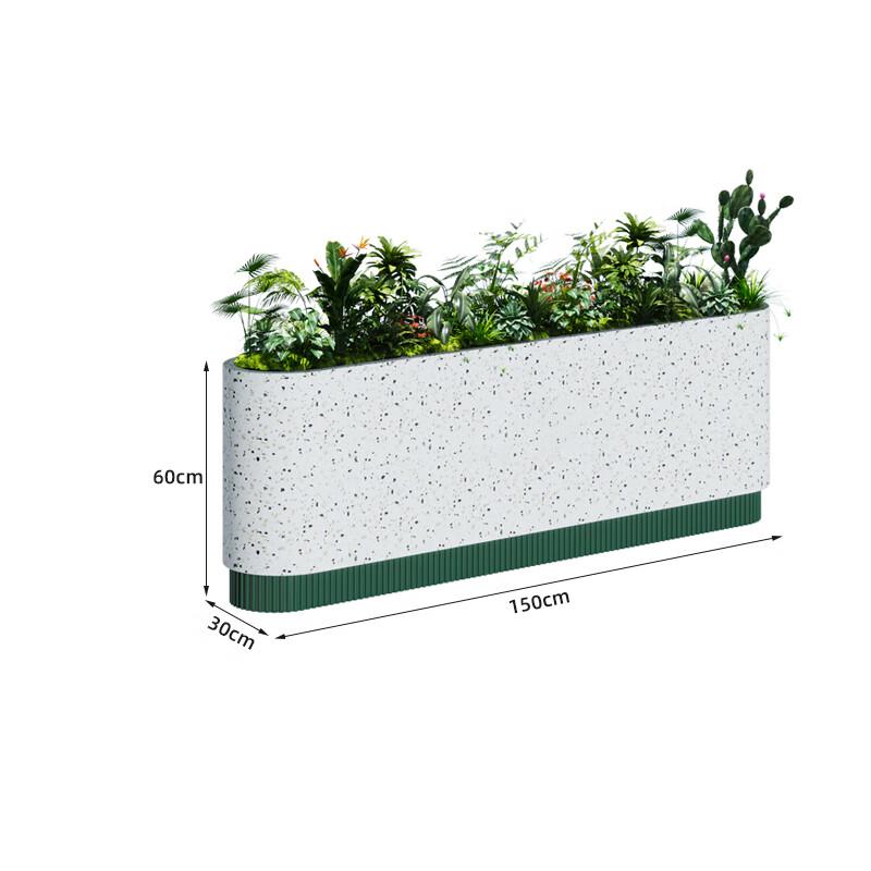 Yunduo Outdoor Commercial Galvanized Steel Planter