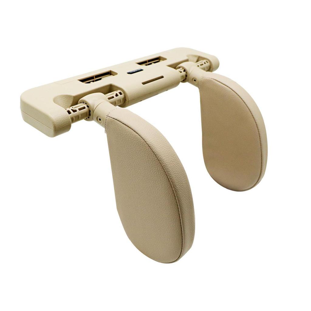 Adjustable Children's U-Shaped Memory Foam Car Headrest Pillow for Side Sleeping & Neck Support