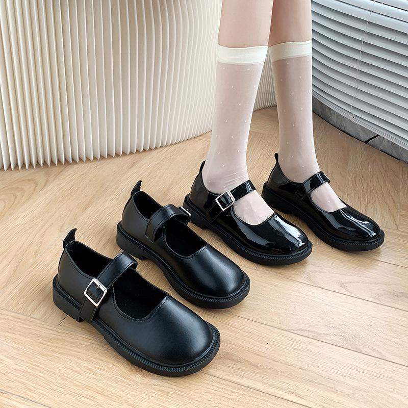 New Single Shoes Japanese JK Mary Jane Small Leather Shoes Women's Versatile Retro British Style Platform Spring and Summer