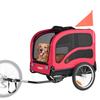 Dog Bike Trailer, Supports up to 45 kg, Pet Cart Bicycle Carrier for Small & Large Dogs, Easy Folding Frame with Quick Release Wheel, Universal