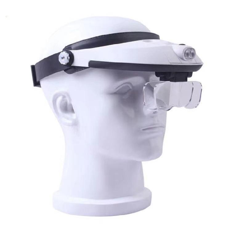 Durable ABS Materials Head Mounted Magnifying Glass with LED for Entomology Professional and Researcher