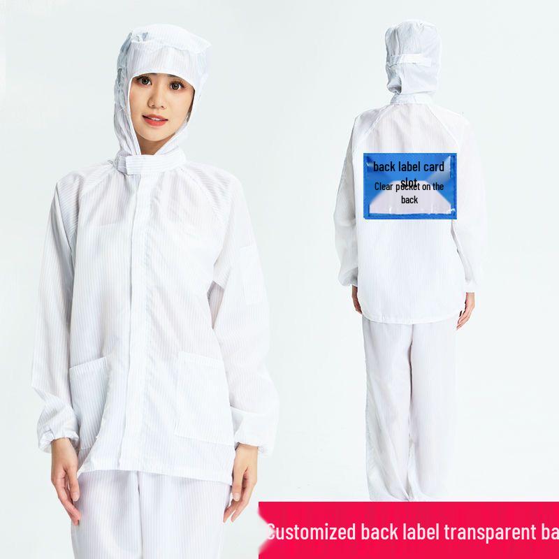 Dustproof Clean Suit with Card Slot and Back Strap