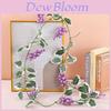 Christmas Garland Wall Hanging With Glittered Leaves And Berries For Holiday Home Decor