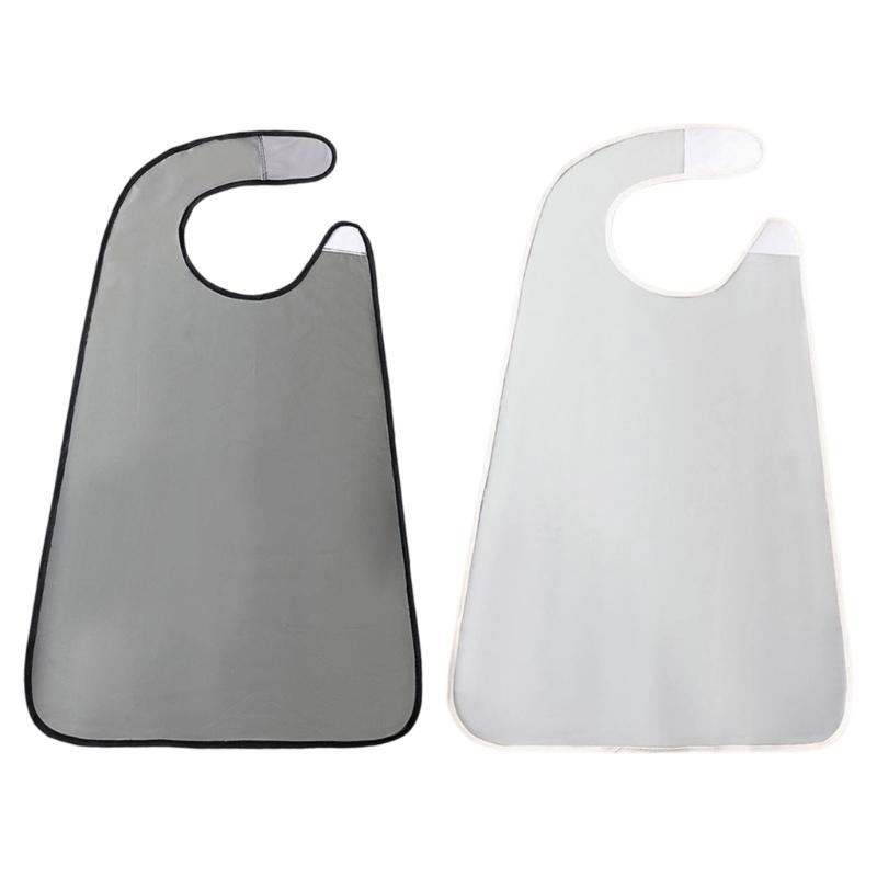 Waterproofing Adult Dining Bib Scarf for Elderly Comfortable Reusable Clothing Protector Fashionable