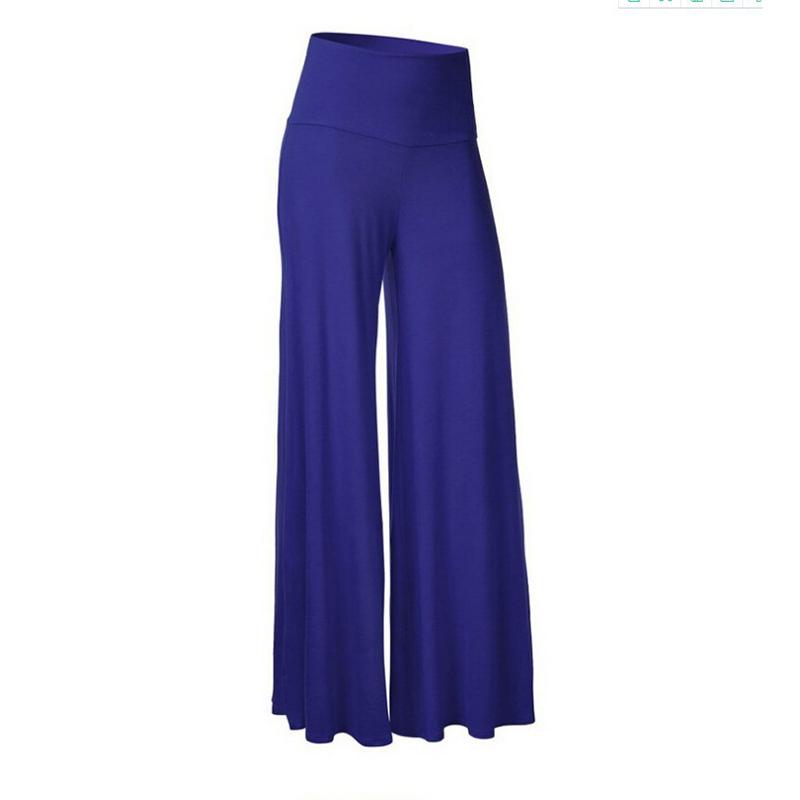 Women's Ice Silk Drape Wide Leg Pants Plus Size Yoga Pants Fitness Loose Pants