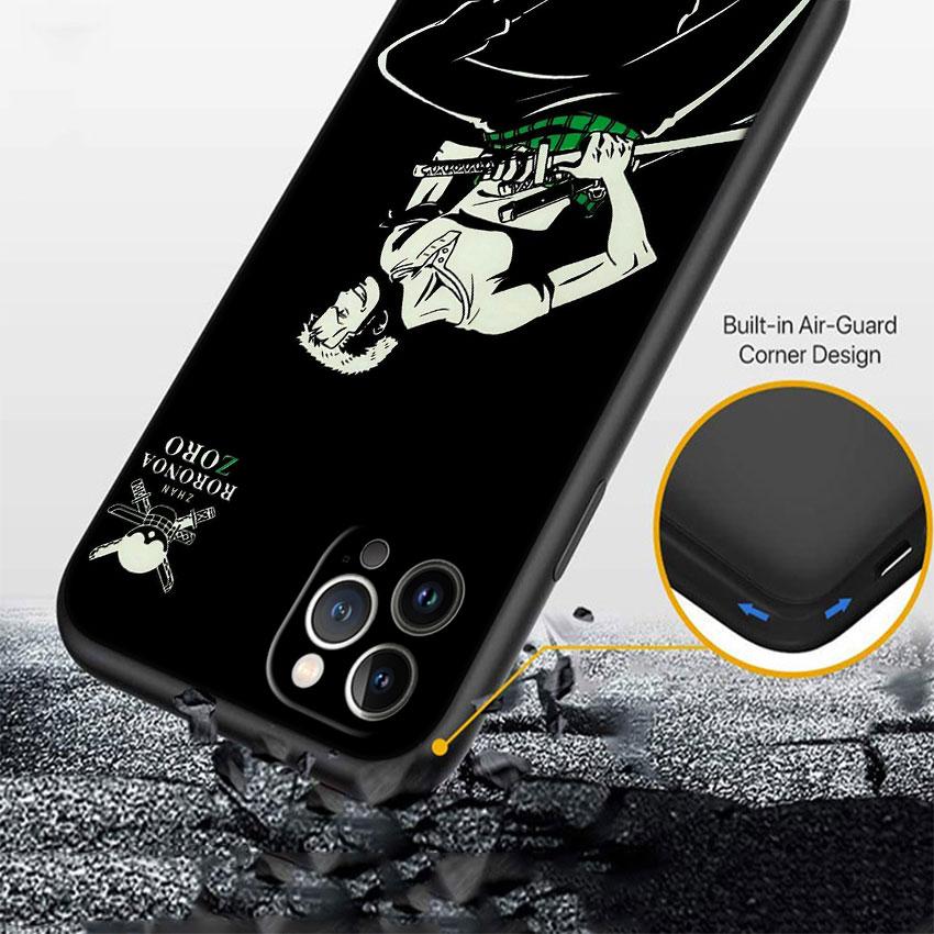 FM50 Zoro One Piece Soft Shell Phone Case for Samsung Galaxy S20 S21 S22 Ultra FE + Plus A21S A22 A24 A25 A26 A30 A30S A31