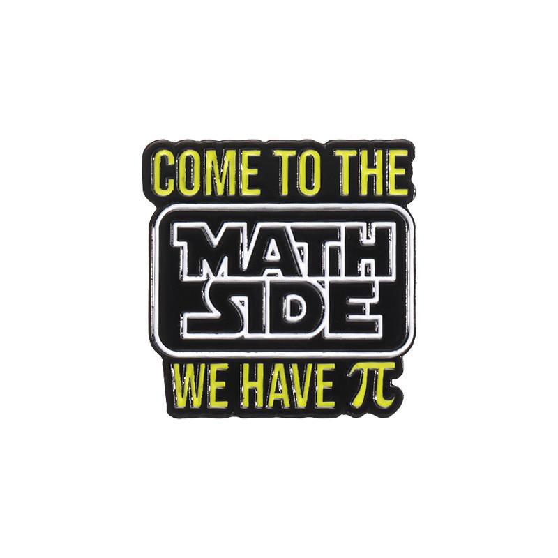 Academic Math Creative Series Cartoon Brooches Unique Metal Pins For Gifts Students