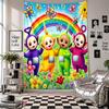 Wall TapestryTeletubbies Art Hanging Cloth Decorative Background Cover for Room Decoration