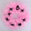 Halloween Mesh Spider Garland, Door Hanging Holiday Decoration Garland, Party Atmosphere Decoration Props