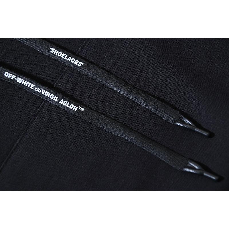 1082 Blanco Roto 2026 Otoño/Invierno Nuevo Color Hoja OW Graffiti Flecha Estampado Sudaderas con Capucha para Hombre y Mujer