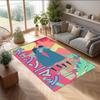 Soft Crystal Velvet Floor Rug,Chainsaw Man Anti Slip Decorative Carpet, Plush Area Mat For Indoor Home Decoration