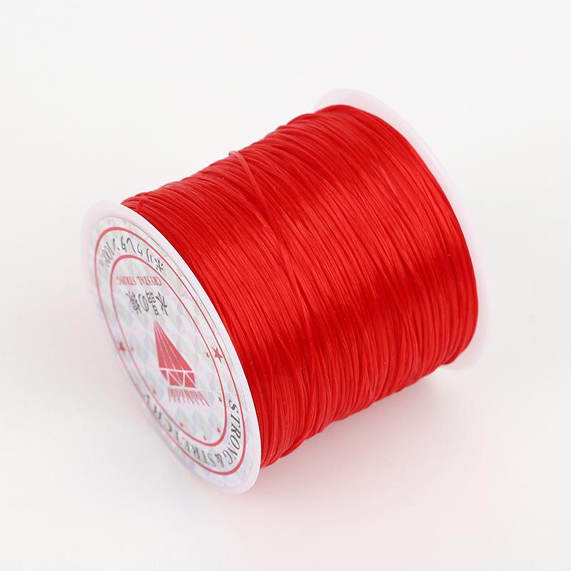 50M Pružná Elastická Korálková Nit Šňůra Struna pro DIY Výrobu Náramků a Šperků