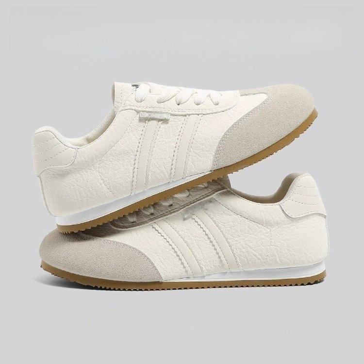 Dexun Schuhe Damen 2025 neue Sommer beliebte vielseitige kleine weiße Schuhe lässige Damenschuhe flache Grundplatten Schuhe atmungsaktive einzelne Schuhe