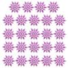 24TE Christmas Snowflake Pendant 24pcs/set Glitter Plastic Hanging Pendant Ornament for Xmas Tree Window Wall Decoration