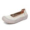 New Genuine Leather Flat Bean Shoes, Anti Slip and Breathable Mother's Shoes, Spring and Summer New Women's Shoes, Single Shoe, One Foot Women's Shoes
