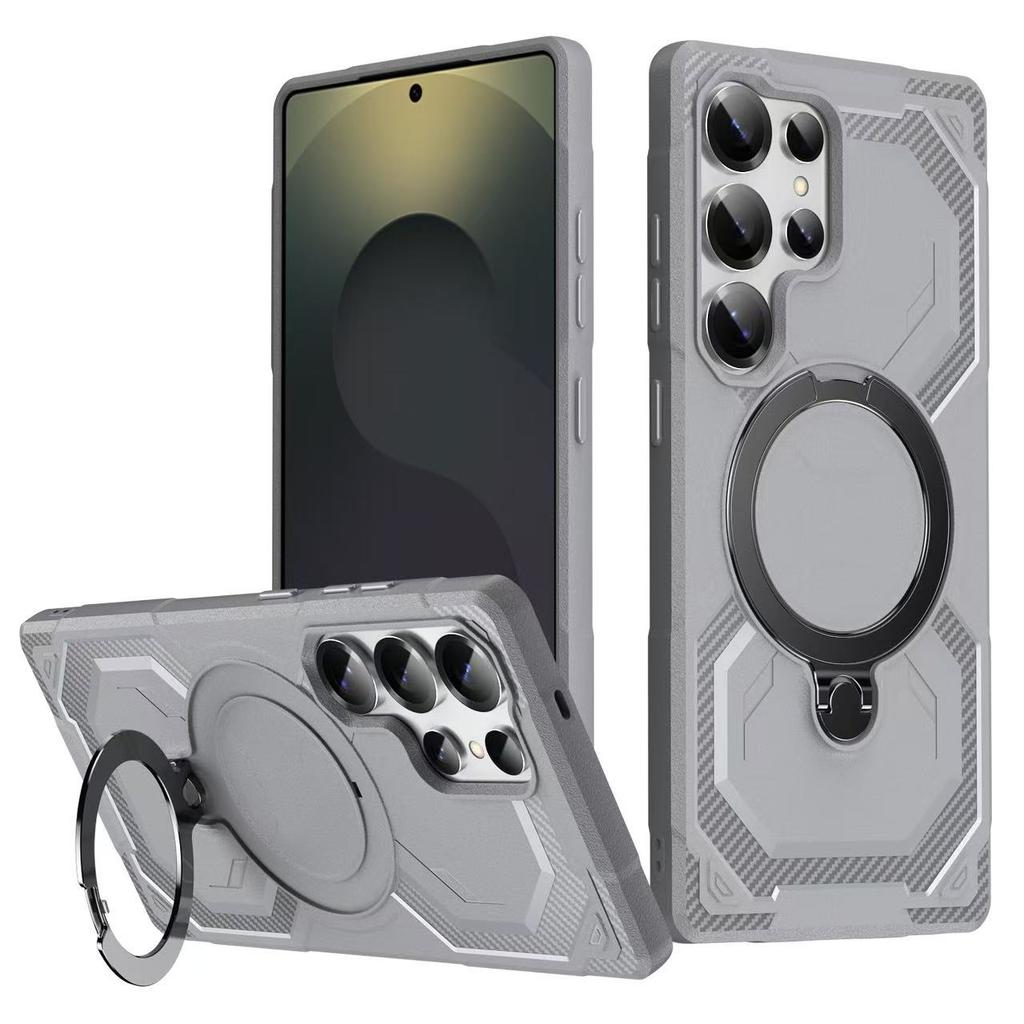Rotating Bracket Ring Anti Drop Car Magnetic Protective Cover for Samsung Galaxy S25 S24 S23 S22 S21 Ultra Plus FE A55 Case
