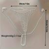 Iced Out Shiny Rhinestone Waist Leg Chain & Underwear Thong Chain Set Bling Bling Body Chain Jewelry Glamorous Body Jewelry Accessories