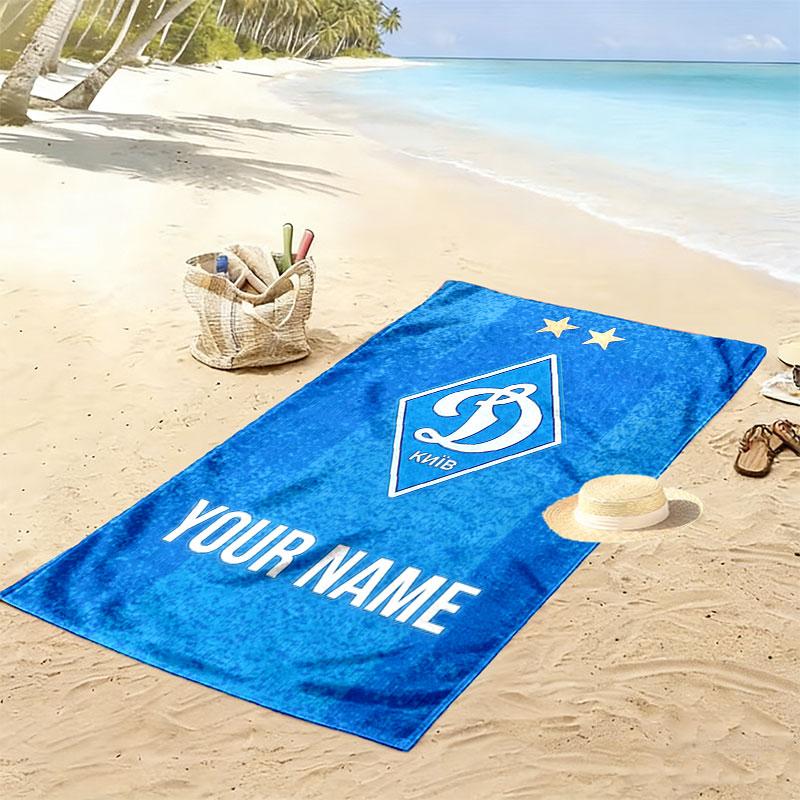 Custom Dynamo Kyiv Print Beach Towel, Large Soft Quick Dry Towel for Beach Camping Swimming