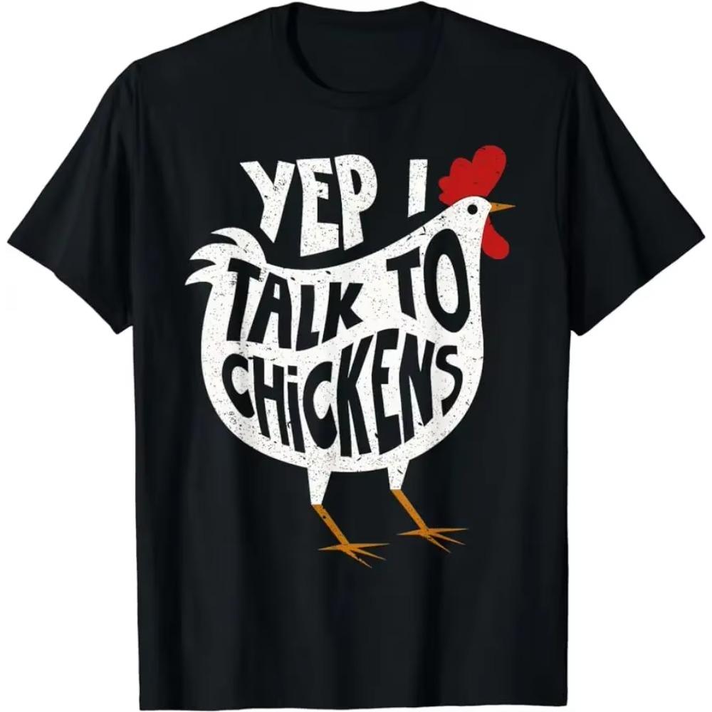 Farmer Poultry Bird Flower Farm Animal Dandelion Chicken T-Shirt Funny Men Women Tee Ropa Mujer Clothes Custom Printed TShirts
