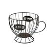 Metal Wire Coffee Capsule Holder Large Capacity Fruit Snack Storage Rack K Cup Organizer  Bar