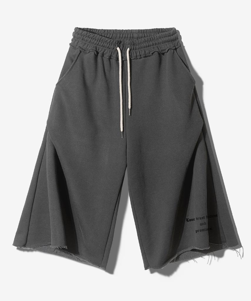 Paensyo Guadalupe Geometry 3/4 Sweat Pants - Pigment Black