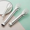 304 Stainless Steel Triple-Line Kitchen Tongs for Bread, Barbecue, and Buffet