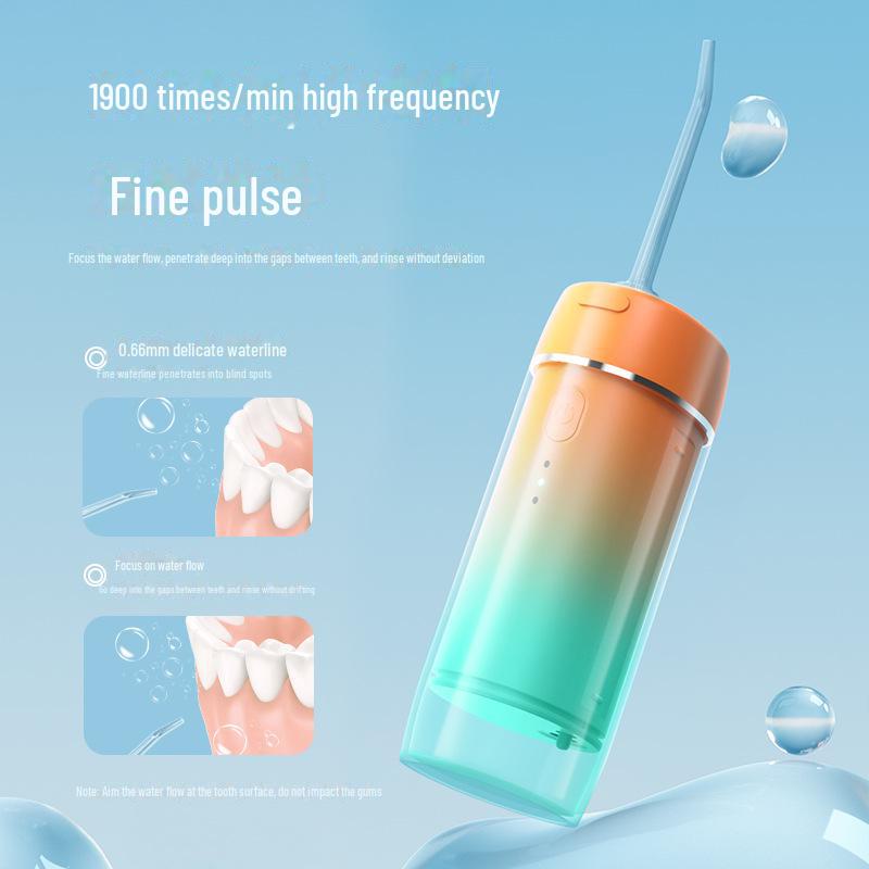 Portable Electric Water Flosser for Orthodontics - Retractable Oral Cleaner for Deep Teeth Cleaning at Home