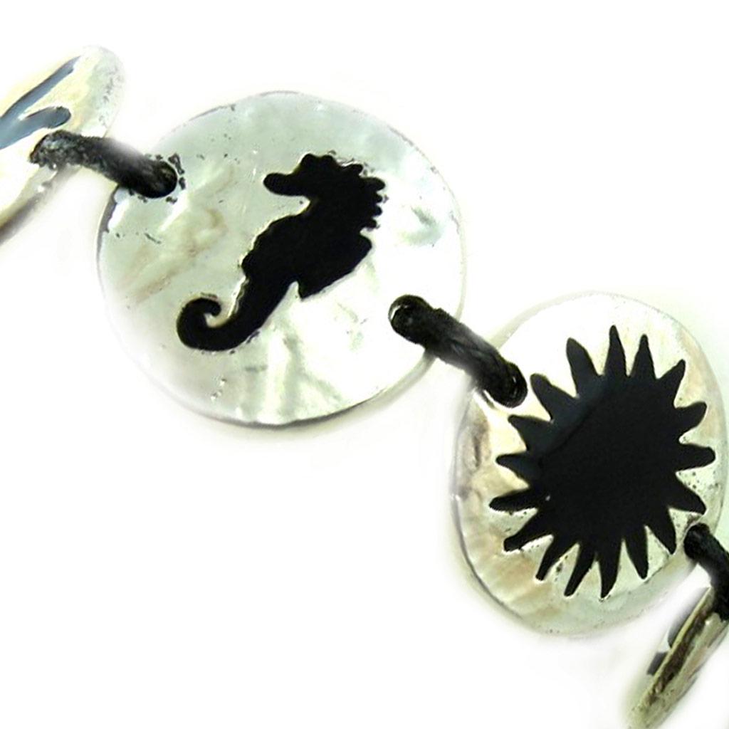 Dolce Vita [E1589] - Designer Bracelet 'Clio' Black Silver