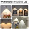 Rechargeable Motion Sensor Wall Lamp For Lighting Paintings Pictures Dimmable LED Spotlight 3 Colors Remote Control Night Light