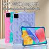 Bubble Toys Weiche Silikonhülle für Xiaomi Pad 6S Pro 12,4 Zoll Drehbarer Griff Ständer Kindersichere Tablet-Hülle