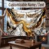 Coperta Ponderata a Tema Geometrico Astratto Coperta Personalizzata con Nome Testo Coperta Morbida Accogliente per Casa Divano Letto