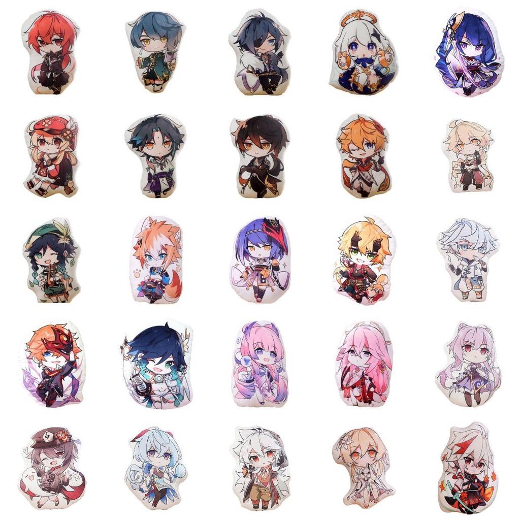 Genshin Plush Impact Toy Pillow Stuffed Zhongli Hutao Venti Xiao Klee Paimon