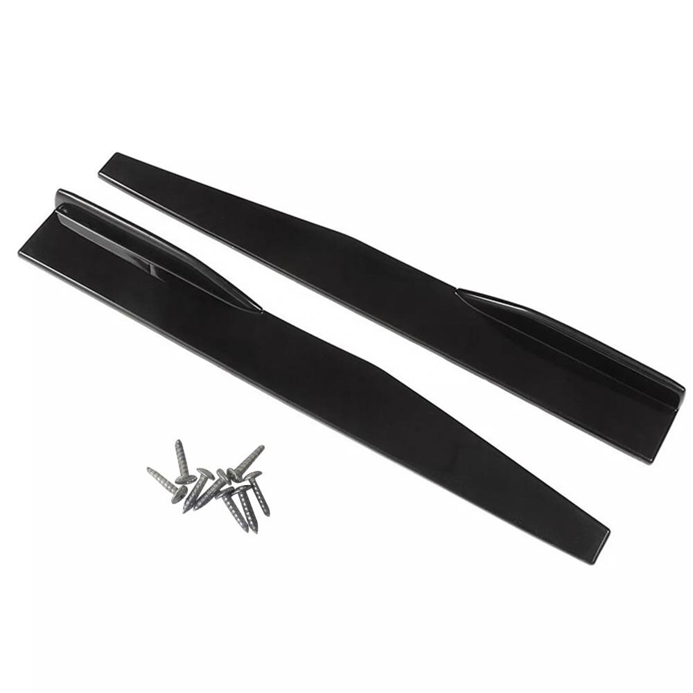 74.5CM Car Rear Bumper Lip Trim Protector Side Skirts Cover For Cars Bumper Spoiler Splitter Lip Rocker Wings Black Protection