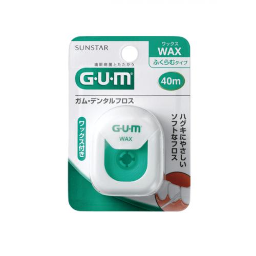 Dental Floss Green Wax Floss (40m) 3-Pack
