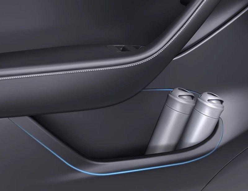 Kompatible Tesla Model 3 Türschlitz TPE Aufbewahrungsbox & Innenraumzubehör