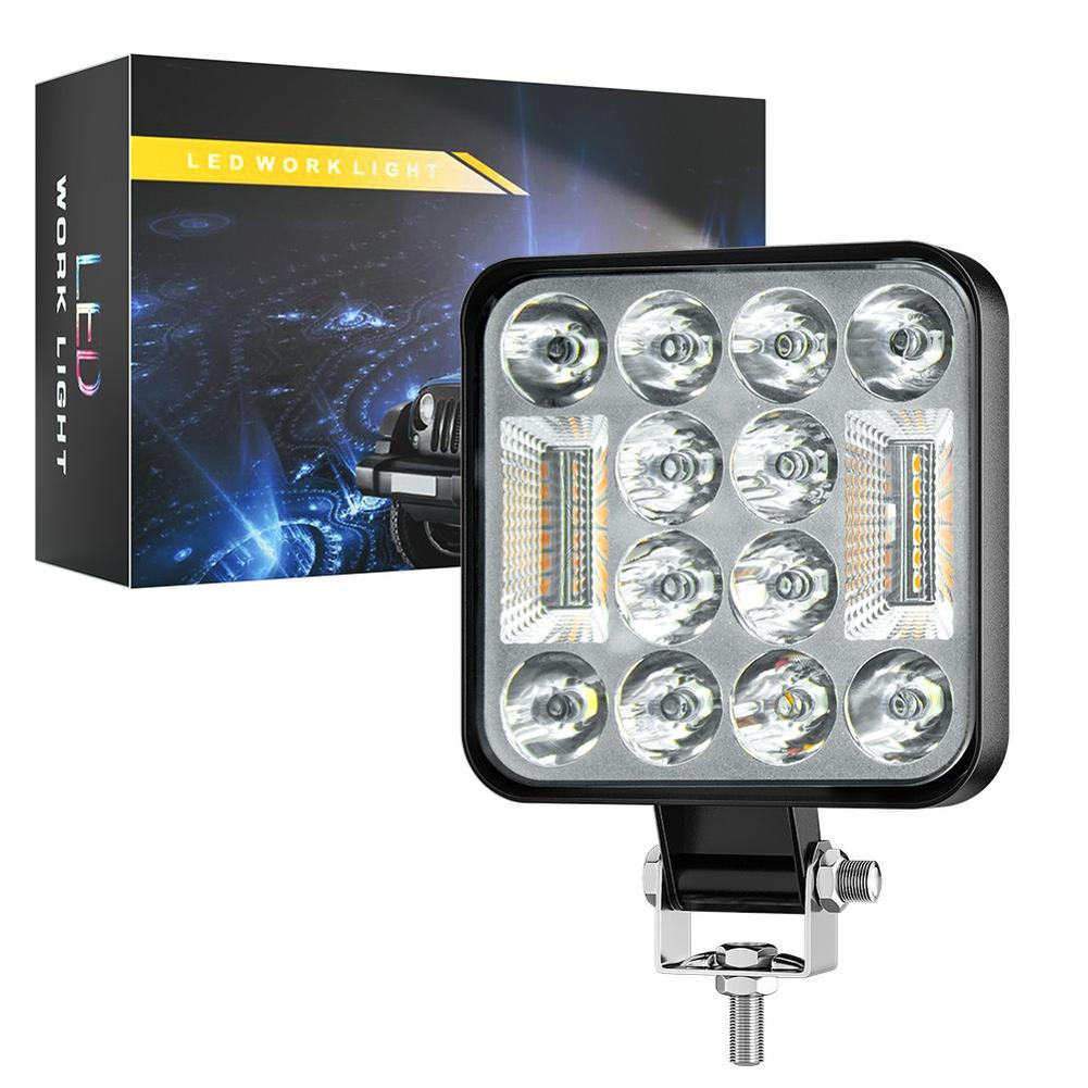 

24pcs 3030 LED Chips 3in LED Work Light Dual Mode Steady Strobe