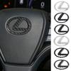 ABS Car Steering Wheel Emblem Cover Stickers For F SPORT Plug-in Hybrid ES UX 300e GS GX IS LS LX CT LBX NX RX 350h 450h