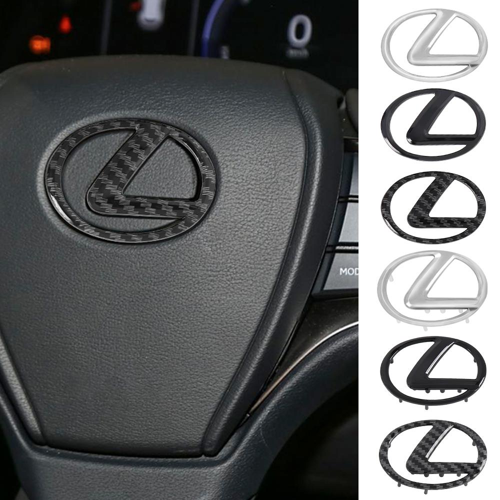 ABS Car Steering Wheel Emblem Cover Stickers For Lexus F SPORT Plug-in Hybrid ES UX 300e GS GX IS LS LX CT LBX NX RX 350h 450h