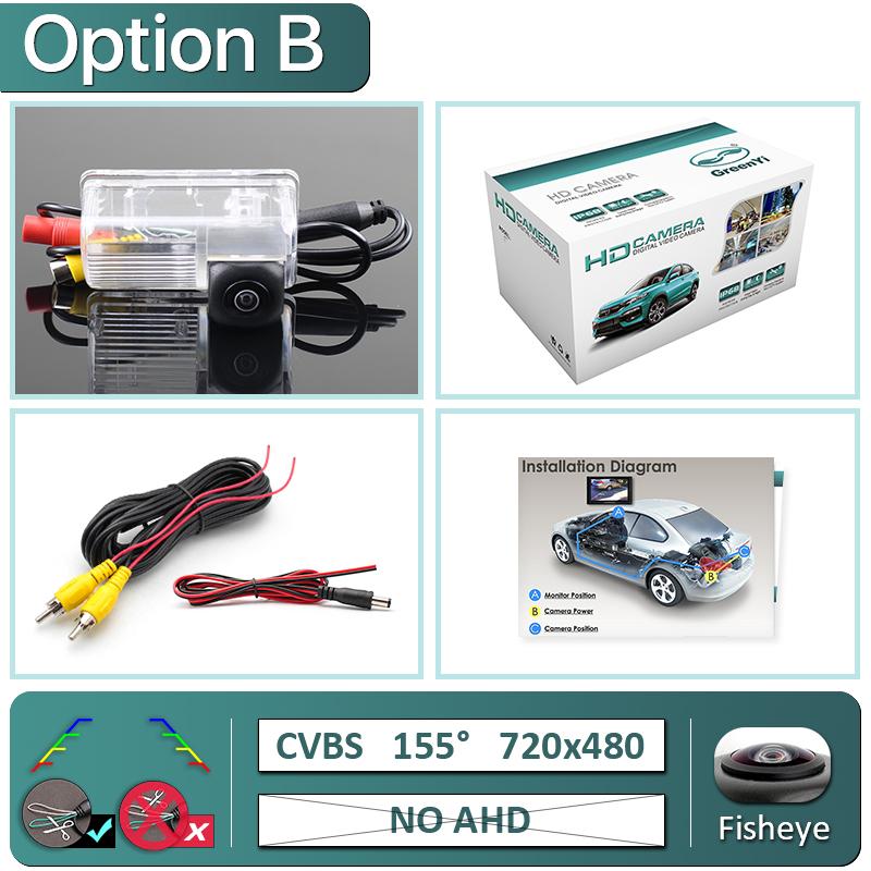 GreenYi AHD 1080P 170 ° Fisheye Lens Vehicle Rear View Camera For Toyota Corolla Sedan BYD F3 F3R S6 M6 Lifan 620 sedan X60 Car