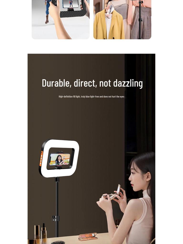 YM200 Przenośne światło pierścieniowe do fotografii beauty, transmisji na żywo i użytku na zewnątrz