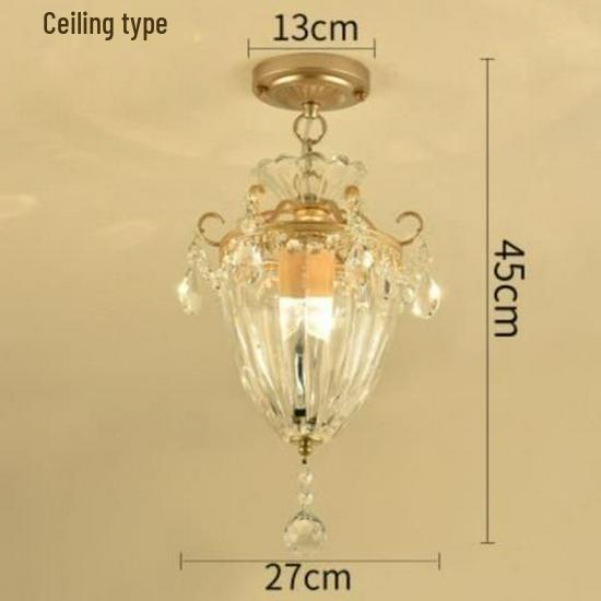 Crystal Chandelier for Bedroom, Hallway, or Living Room - European/American Style, 2025 Model