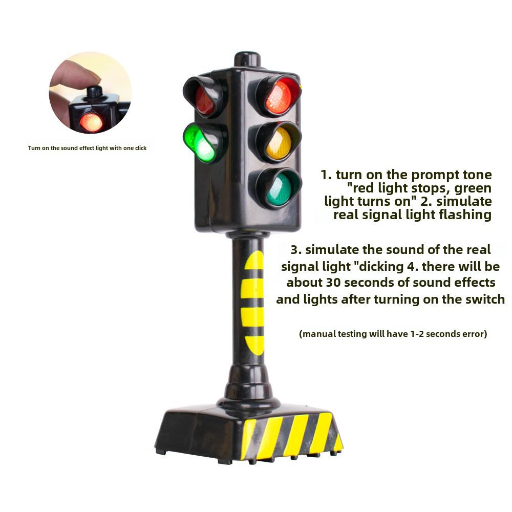 Children's Traffic Signal Toy with Lights & Sound for Kindergarten Road Scene Simulation