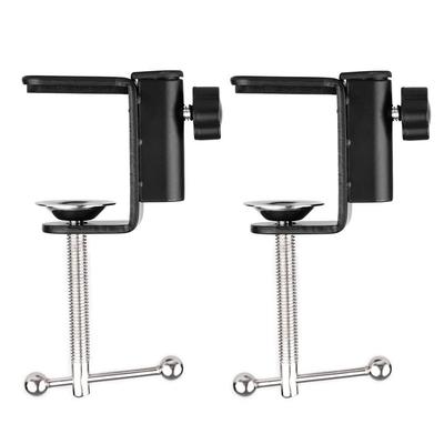2pcs Arm Clamp Desk Mounting Clamp Adjustable Positioning Screw Arm Stand Clamp  Bedroom