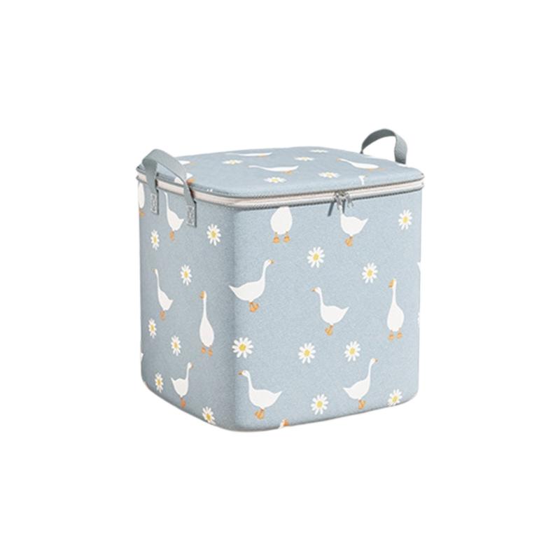 Oversized Clothes Organiser with Handle Reusable Nonwoven Fabric Seasonal Clothing Storage Container For Home Use