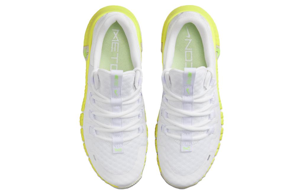 Nike Kostenlos Metcon 5 Weiß Limettengrün Damen DV3950-106